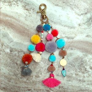 Pom Pom purse charm